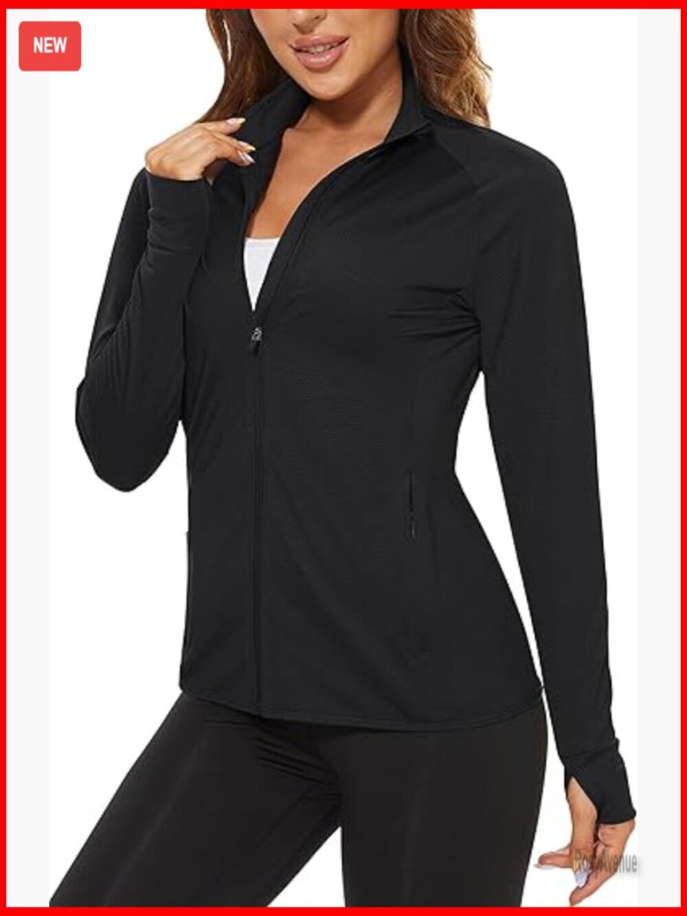 Women's UPF 50+ Full Zip Athletic Jacket Lightweight Sun Protection